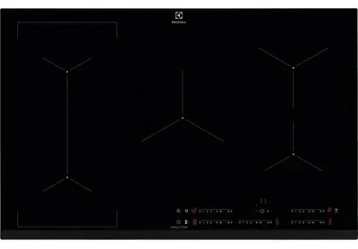 Zdjęcie produktu dla Electrolux EIV835, Czarny, Wbudowany, 80 cm, Płyta indukcyjna strefowa, 5 stref(y), 5 stref(y)