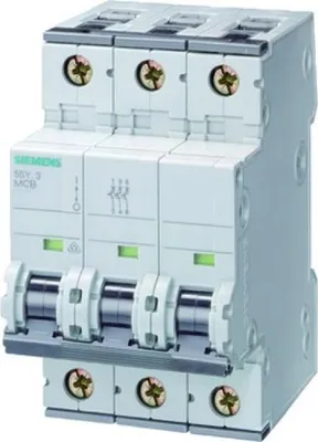 Image de Disjoncteur de protection de ligne Siemens 13 A 3 pôles C (5SY4313-7)