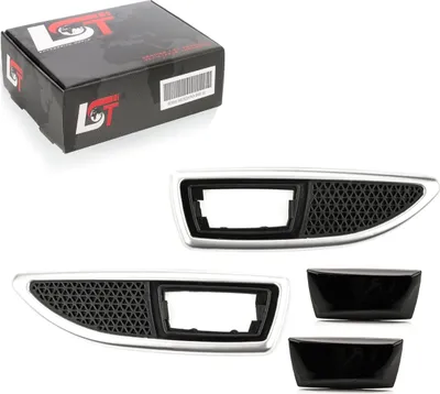 Produktbild von Seitenblinker Blenden Set links rechts schwarz Chrom-Optik für Opel Corsa D OPC