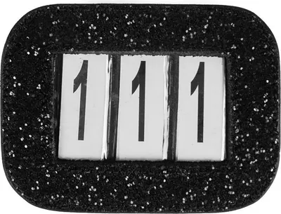 Immagine prodotto di Horka Porta numeri glitterato nero Nero Taglia unica