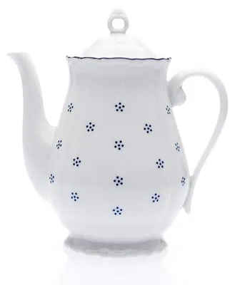 Produktbild von Kaffeekanne mit Deckel, tschechisches Porzellan, Verona, 1,25 l, blaue Valbella, G. Benedikt