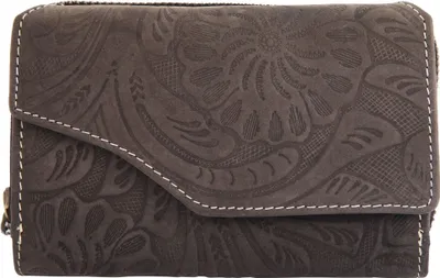 Produktbild von Akzent Wild Echt Leder Geldbörse mit Blumenprint