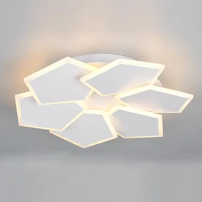 Image de TRIO-Leuchten : Plafonnier LED ZAYA, dimensions 50,50 x 8 cm, blanc. Plafonnier