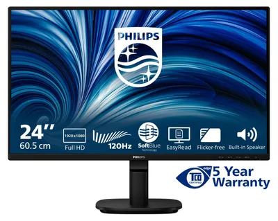 Produktbild von PHILIPS TFT 24B2N2200 61cm 23.8''/1920x1080/VGA/DP/HDMI/schwarz