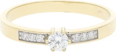 Produktbild von JuwelmaLux Ring 333 Gold mit Zirkonia JL39-07-0371 50