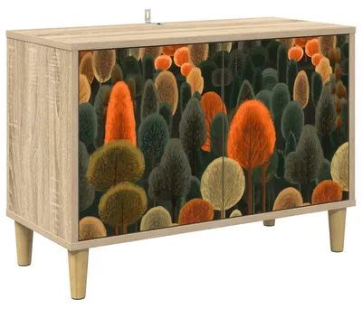 Productafbeelding van TV-kast ZAANDAM, 69 x 33 x 50 cm, Sonoma houtvezelplaat