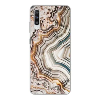 Produktbild von MuchoWow® Handyhülle Schutzhülle Hülle für Samsung Galaxy A70 Naturstein - Nahaufnahme - Muster Silikon Softcase Handy Hülle - Schutzhaube