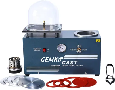 Vakuumgussmaschine 2L mit 3 CFM Pumpe für Schmuck