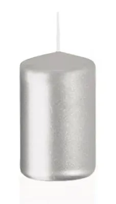 Produktbild von Stumpenkerzen Silber 50 x Ø 30 mm, 48 Stück