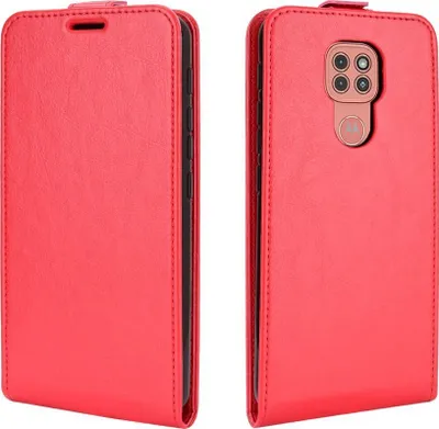 Produktbild von Mobigear  Motorola Moto G9 Play Hülle Flipcase - Rot