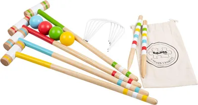 Produktbild von Bigjigs Toys Hölzerner Krocketgarten