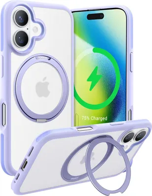 Immagine prodotto di Torras Ostand R Fusion Series per iPhone 16 Custodia per telefono viola chiaro