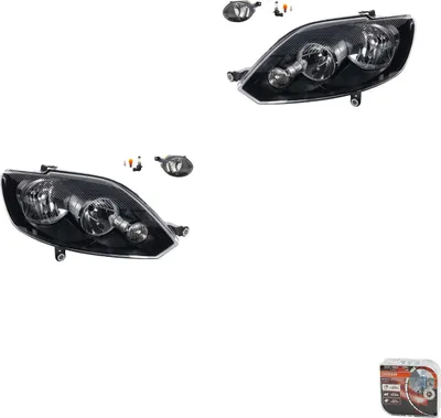 Zdjęcie produktu dla Zestaw reflektorów + żarówki Osram Night Breaker Laser, pasujące do VW Golf V (1K) 5M, lata produkcji 2009-2013, numery części: 5K0941699F, 5K0941699, 5K0941700F, 5K0941700, 5M1941005G, 5M1941029