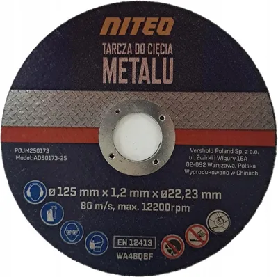 Immagine prodotto di Disco per il taglio del metallo fi 125