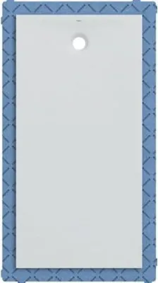Immagine prodotto di Geberit receveur de douche rectangulaire Olona 100x140 cm, hauteur 4 cm, écoulement derrière au centre, blanc/ mat, 550.920.00.1, 550.920.00.1