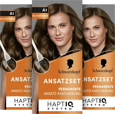 Obrázok produktu pre Schwarzkopf, farba na korene vlasov, odtieň 3 (svetlohnedý až stredný hnedý), objem 44,5 ml