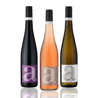 Produktbild von A. Diehl alkoholfreies Weinpaket Cuvée Blanc, Rosé, Rouge - Weißwein, Roséwein, Rotwein ohne Alkohol (3x0,75l)