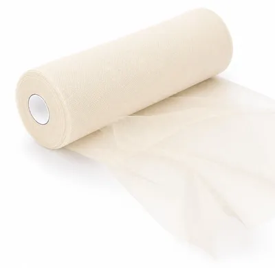 Zdjęcie produktu dla Tule rolka, pomarańczowa, 30 cm x 92 m, tkanina organzowa do dekoracji