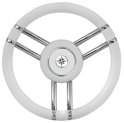 Image de Volant Apollo VA-acier+polyuréthane Ø350mm blanc , 1 pièce