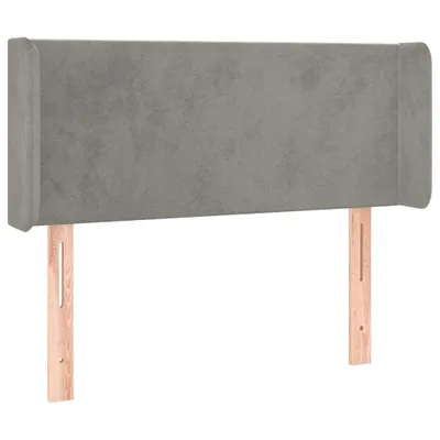 Obrázok produktu pre vidaXL Čelo postele s ušami svetlosivé 103x16x78/88 cm zamatové