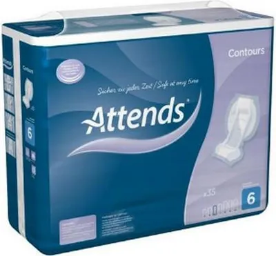 Image de ATTENDS Contours Regular 6 - 4 paquets de 35 protections