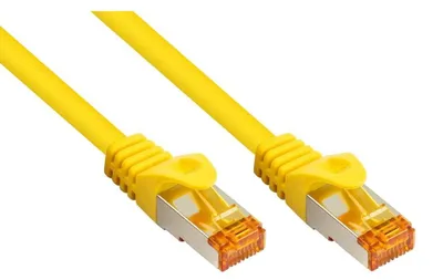 Obrázok produktu pre Kábel Cat7 3 m, RJ45, S/FTP, TPE, žltý | 10 Gb/s, meď
