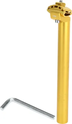 Produktbild von Fahrradsattelstš¹tze 30,4x300mm Fahrradsattelstš¹tze Sattelrohr Aluminiumlegierung Goldton Extra lang Einstellbarer Winkel