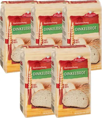 Produktbild von BIELMEIER Brotbackmischung Dinkelbrot 5 Stück á 500 g Küchenmeister
