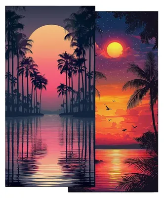Image de Ensemble de 2 grandes serviettes de plage en microfibre