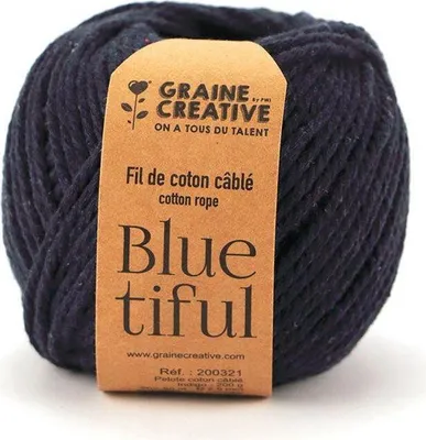 Immagine prodotto di Cotone macramè ø 2,5 mm x 80 m - Indaco