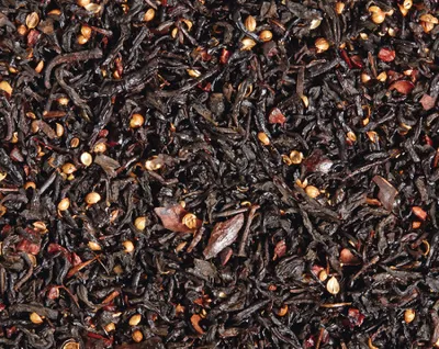 Produktbild von 1 kg  Schwarzteemischung Dunkle Schokolade Zartbitter-Note aromatisiert