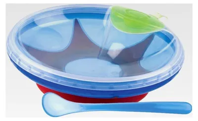 Produktbild von Nûby Warmhalteteller mit Saugfuß, blau