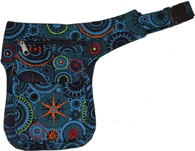 Produktbild von Bestickte Gürteltasche für Damen und Herren - Bunte Bauchtasche mit vielen Fächern, Farbe 3