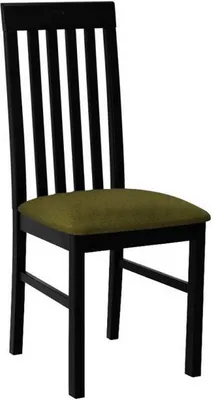 Produktbild von MIRJAN24 Stuhl Nilo I, Esszimmerstuhl aus Buchenholz, 43x48x96 cm (Holzfarbe: Schwarz, Stofffarbe: Zetta 297)