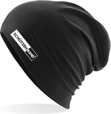 Produktbild von Hellweg Druckerei Beanie Schützenkind Modern Geschenk Uni Wintermütze Black Schützenkind Modern Präsent