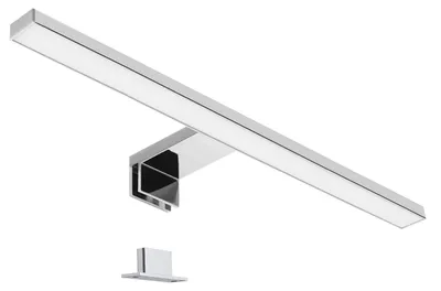 Zdjęcie produktu dla Światło LED LIGHTWORLD24 do lustra, 50 cm, neutralna biel – wymiary 50 cm/7 W, kolor srebrny (chrom)