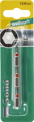 Zdjęcie produktu dla Wolfcraft® Bits Solid 6-Kant 2+2,5+3, 3er-Pack