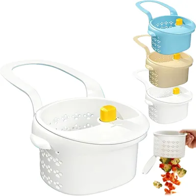 Produktbild von Küchenspüle Siebkorb mit selbstreinigendem Wasserhahn und hängendem Filterkorb