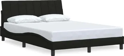 Produktbild von vidaXL Bettgestell ohne Matratze "Hanko" Schwarz 120x200 cm Stoff