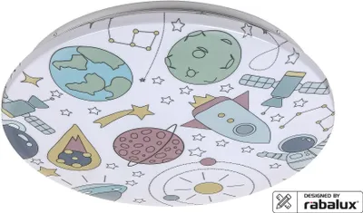 Image de Rabalux Plafonnier LED pour enfants Hanka Boy 380mm 24W 3417