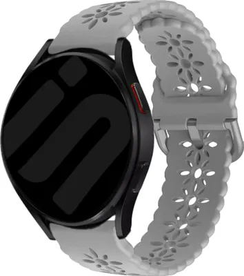 Produktbild von Strap-it Samsung Galaxy Watch 6 - 40mm Gemustertes Silikon Armband (Grau)