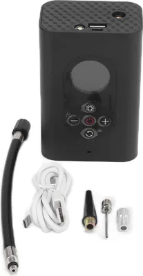 Image de Pompe à air électrique portable sans fil USB -USB -rechargeable Gonfleur haute pression intelligent avec affichage LCD -LED -lumière