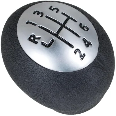 Image de Renault Clio III 05-09 Pommeau de levier de vitesses noir à 6 rapports