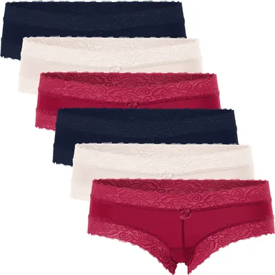 Produktbild von Celodoro Damen-Hipster-Slips aus Spitze (6er-Pack) – Metropolis