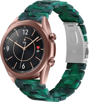 Produktbild von Strap-it Samsung Galaxy Watch 3 41mm Resinarmband (Grün)