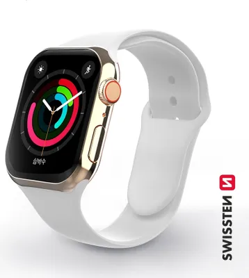 Obrázok produktu pre Swissten - silikónový remienok pre Apple Watch 42-49 mm (biely)