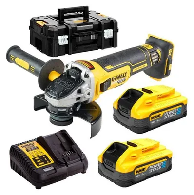 Image de Meuleuse Ø125mm 18V DEWALT DCG405H2T-QW Brushless avec coffret et 2 batteries 5,0 Ah POWERSTACK