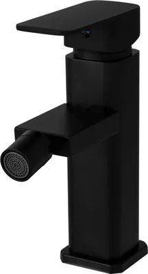 Produktbild von Bidet Armatur Mischbatterie mit Ablaufgarnitur Einhebelmischer Wasserhahn Bidetarmatur; schwarz