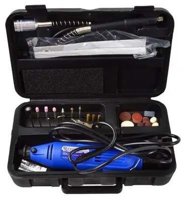 Obrázek produktu pro Mini přímá bruska s příslušenstvím v kufříku 170W 06155