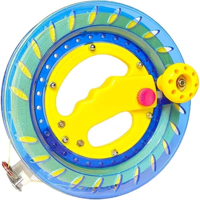 Productafbeelding van Draaddraaier, 20,3 cm diameter, 300 meter draad, blauw, met veiligheidsslot